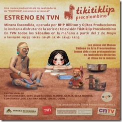 Culturas precolombinas llegan con serie infantil Tikitiklip en TVN