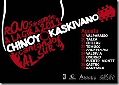 Chinoy & Kaskivano gira nacional a “Rojos de Sangre”