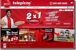 Telepizza lanza canal de ventas online en Chile