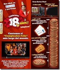 Telepizza celebra sus 18 años en Chile con los mismos precios de entonces