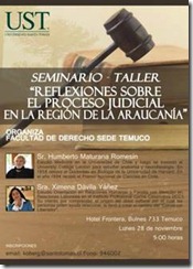 Seminario-taller con Humberto Maturana organiza la Escuela de Derecho de la UST