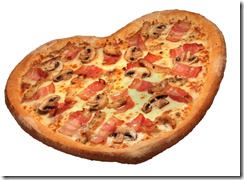 Pizza corazón
