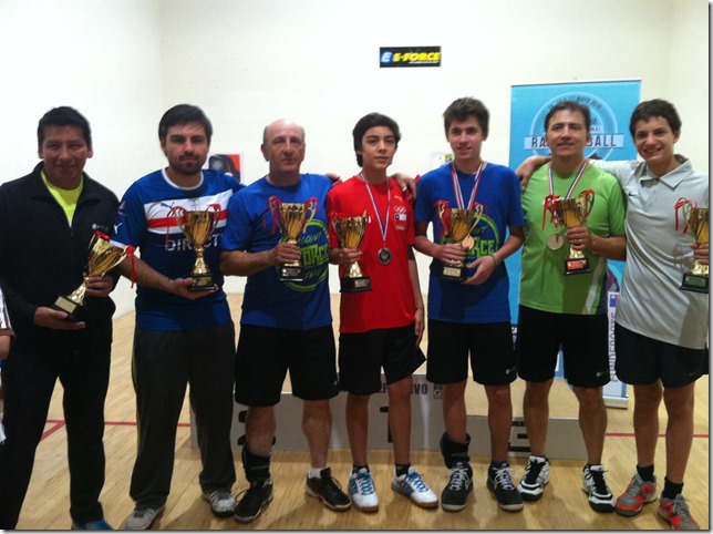 Ganadores Racquetball