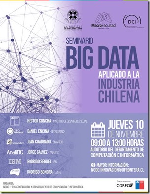 Afiche Big Data aplicado a la Industria Chilena