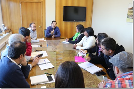 Dirigentes de Comunidad Juan Cayupi de Freire  reunidos con Director Regional de Vialidad (2)