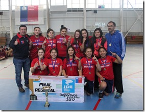 Instituto Claret Campeonas regionales Basquetbol Damas sub 14