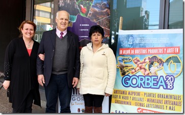 Expo foto (Encargada de turismo- alcalde Gorbea Guido Siegmund - emprendedora lanas