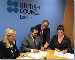 FOTO firma convenio Senado y British Council