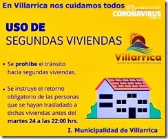 Turistas y Propietarios de Segundas Viviendas en Villarrica deben abandonar la ciudad