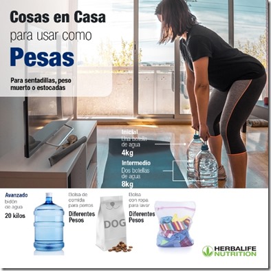 Cosas en casa para utilizar como pesas - 1