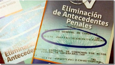 Eliminación de antecedentes