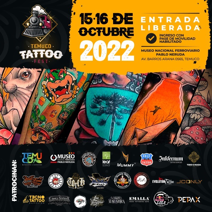 Este fin de semana realizarán Temuco Tattoo Fest en el Museo Ferroviario Pablo Neruda - Araucanía Noticias Temuco