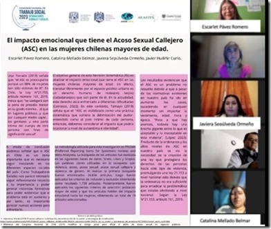 Estudiantes de la UST Temuco exponen en Congreso Internacional sobre impacto del acoso sexual callejero