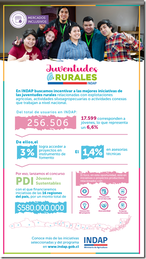 Infografía Financiamiento INDAP Proyectos  Jóvenes