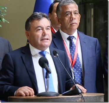 Diputado Juan Carlos Beltrán y alcalde de Collipulli Manuel Macaya