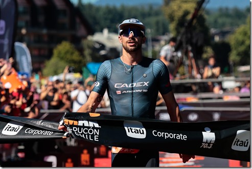 Tyler Mislawchuck Ganador Élite Hombres Itaú IRONMAN 70.3 Pucón 2025