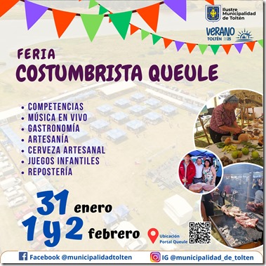 Feria Costumbrista de Queule atrae a turistas en Araucanía