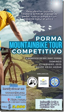 Competencia de Mountain Bike en Teodoro Schmidt