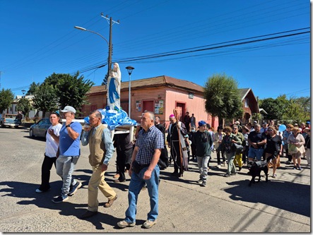 Gran participación en fiesta religiosa de la Virgen de Lourdes en Ercilla