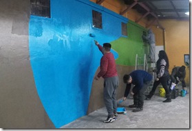 Pintando Mural Victoria