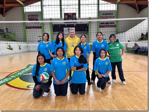 Liceo Los Castaños avanza a fase zonal de voleibol escolar