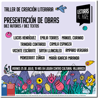 Jóvenes creadores de Villarrica presentan obras en taller literario