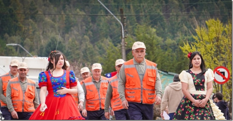 Comuna de Lumaco cierra ciclo de desfiles en Capitán Pastene