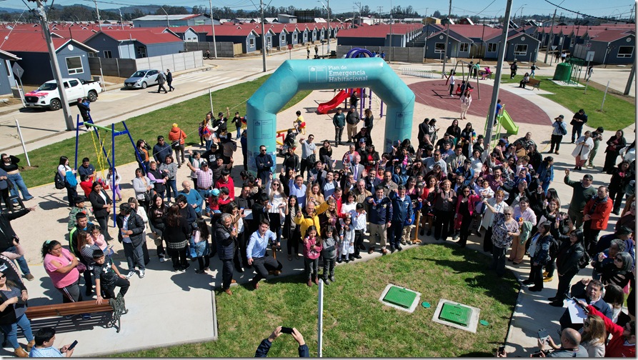 Inauguran primer conjunto de viviendas industrializadas en Lautaro