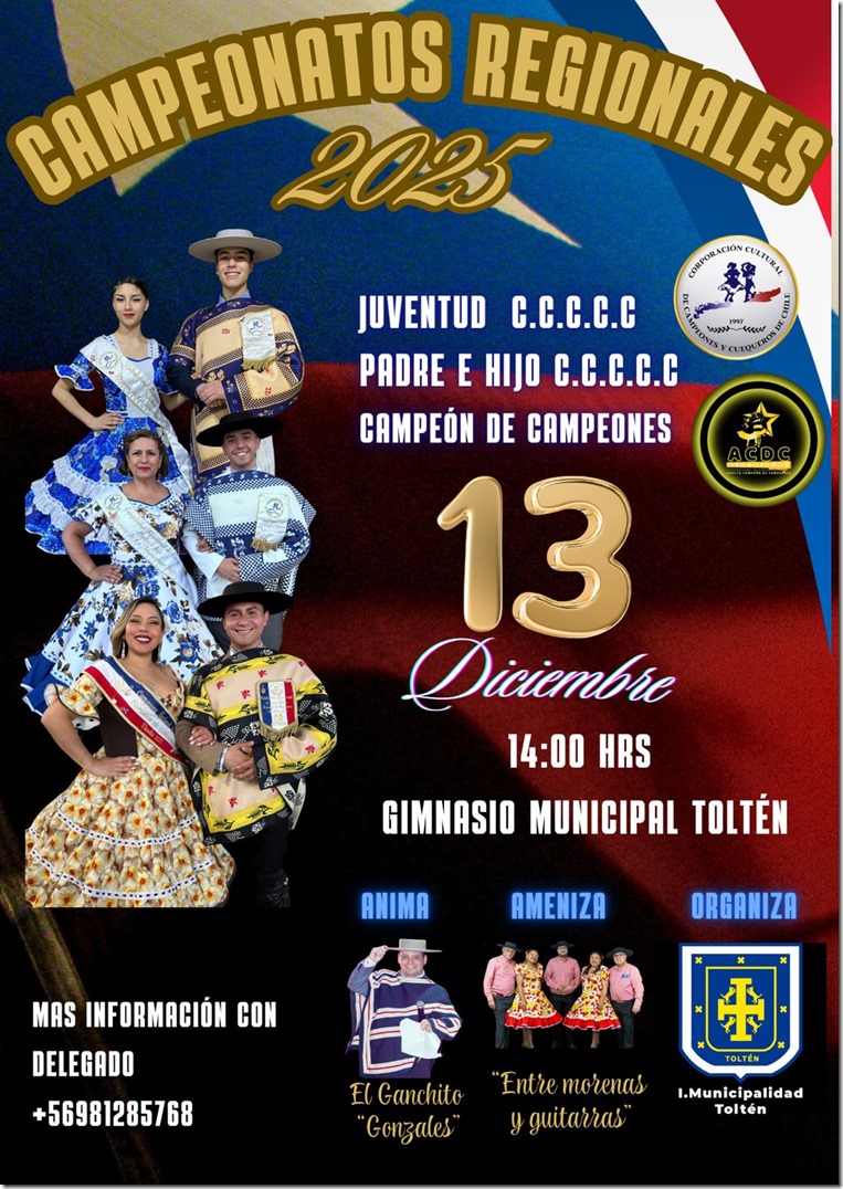 afiche regional cueca