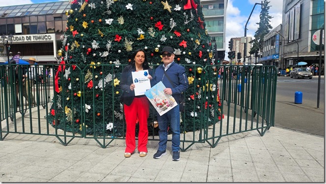 Seremi &Aacute;mbar Castro con Ernesto Cheuqueman