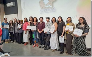 Sureñas. Entrega de certificados