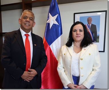 con ministra de seguridad