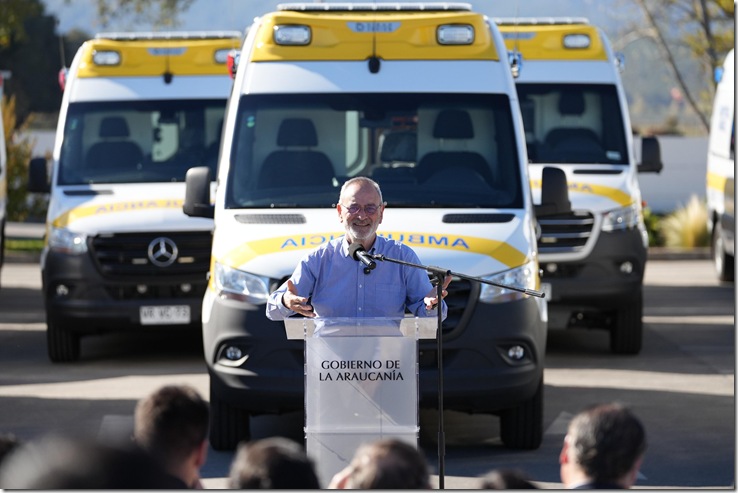 1.- Malleco moderniza su red de urgencias con 11 ambulancias de alto est&aacute;ndar