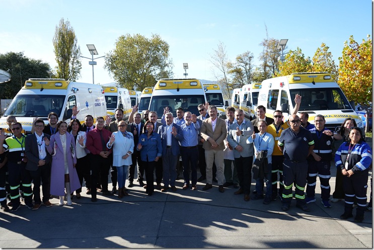 4.- Malleco moderniza su red de urgencias con 11 ambulancias de alto est&aacute;ndar