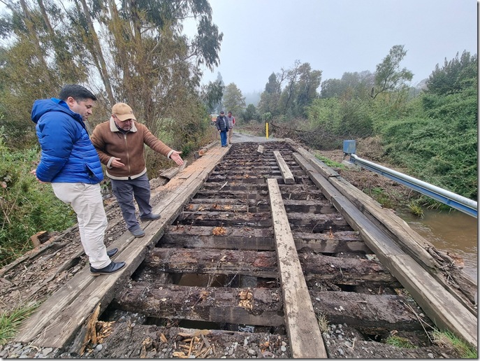 ALCALDE Y SIR OPERACIONES TRABAJOS PUENTE