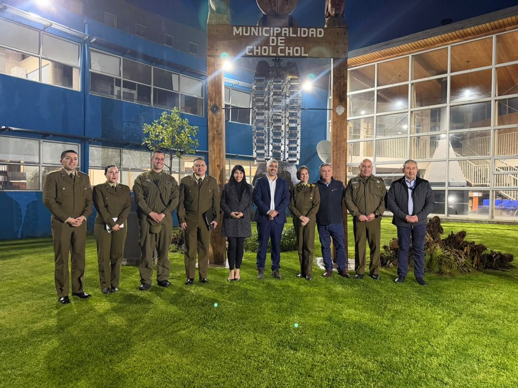 Fachada de la unidad de Carabineros en la comuna de Cholchol