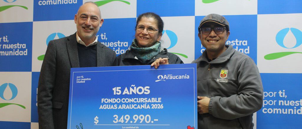 Entrega de fondos comunitarios de Aguas Araucanía a organizaciones sociales en la región de Malleco