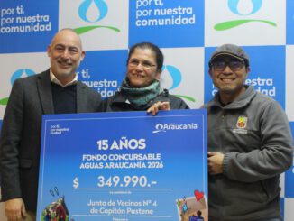 Entrega de fondos comunitarios de Aguas Araucanía a organizaciones sociales en la región de Malleco