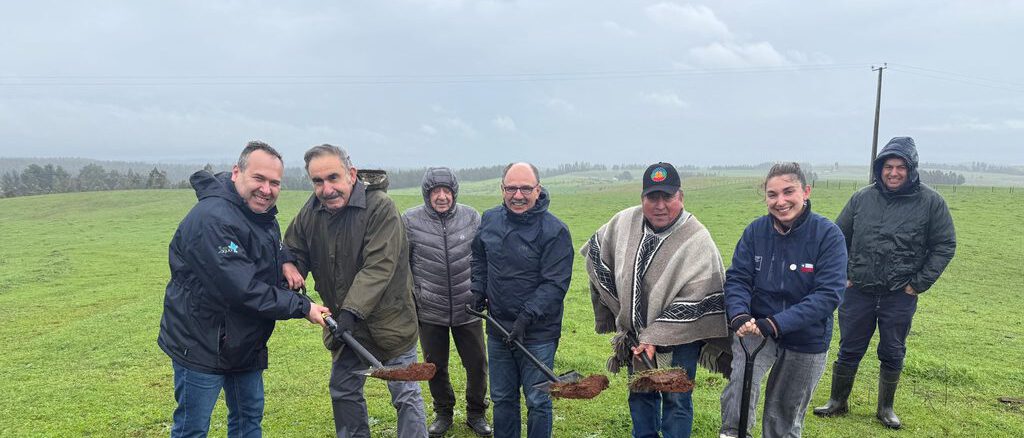 Ceremonia de primera piedra para proyecto de riego fotovoltaico en comunidad mapuche de Malleco