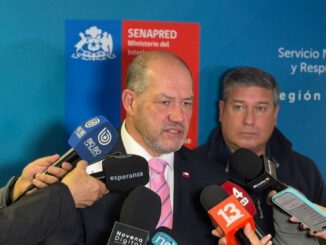 Personal de emergencia coordinando labores tras las intensas lluvias en la Región de La Araucanía