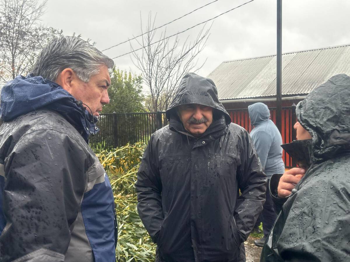 Delegado Presidencial y autoridades de SENAPRED inspeccionan daños por sistema frontal en Malleco
