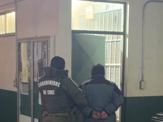 Personal de Carabineros realizando diligencias policiales en la zona de la Araucanía