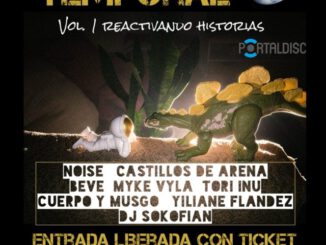 Cartel promocional del evento artístico Abducción Temporal Vol. 1 en la Galo