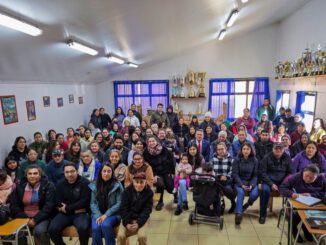 Ceremonia o representación del proyecto habitacional del comité Fuerza Unida en Capitán Pastene Lumaco