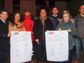 Obras de construcción del nuevo sistema de agua potable rural en Ñancul para mejorar el suministro