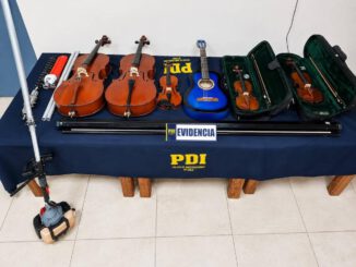 Detectives de la PDI recuperan instrumentos musicales robados desde un colegio en Huiscapi