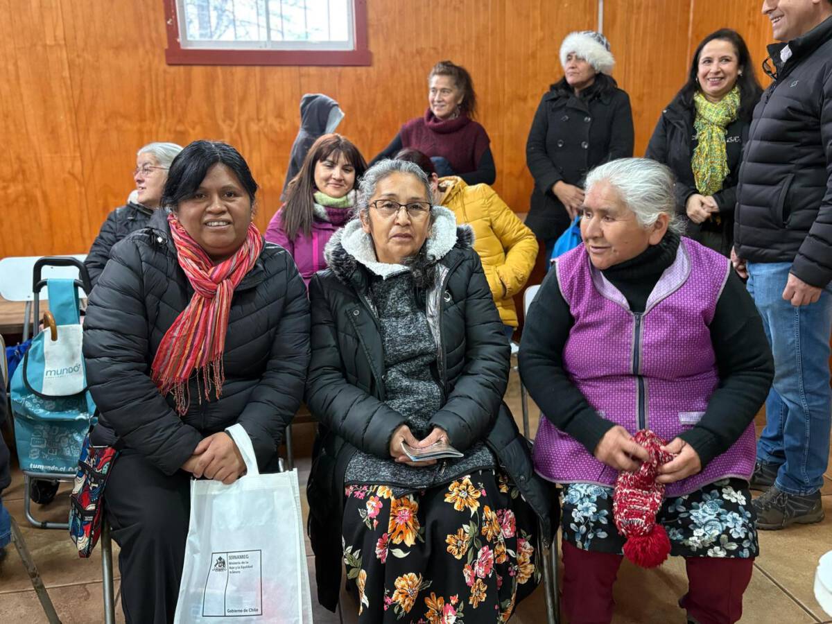 Funcionarios públicos atendiendo a vecinos en una jornada de Gobierno en Terreno en Selva Oscura