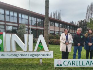 La seremi de Ciencia Saray Salazar recorriendo los laboratorios de investigación y tecnología en INIA Carillanca