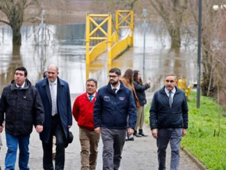 Subsecretario General de Gobierno José Francisco Lagos recorriendo zonas afectadas por el temporal en La Araucanía.