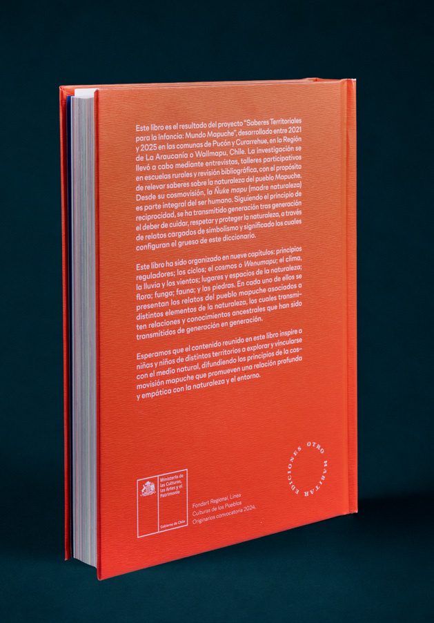 Portada y presentación del Diccionario de saberes de la naturaleza del pueblo Mapuche